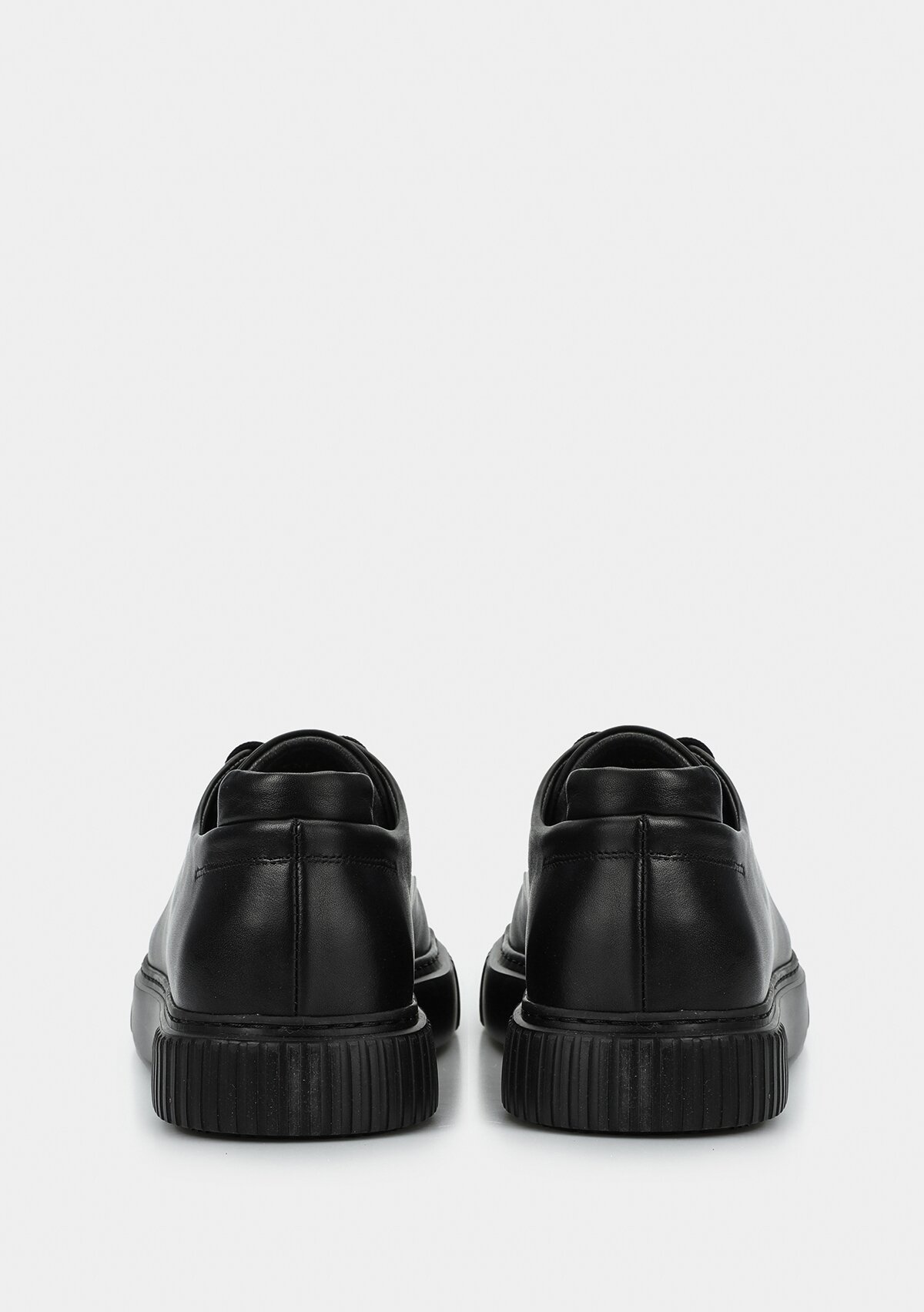 Siyah Deri Erkek Sneaker