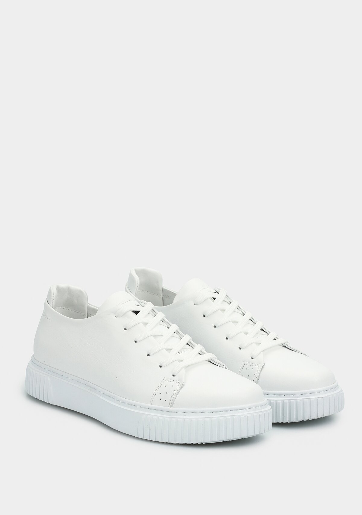 Beyaz Deri Erkek Sneaker