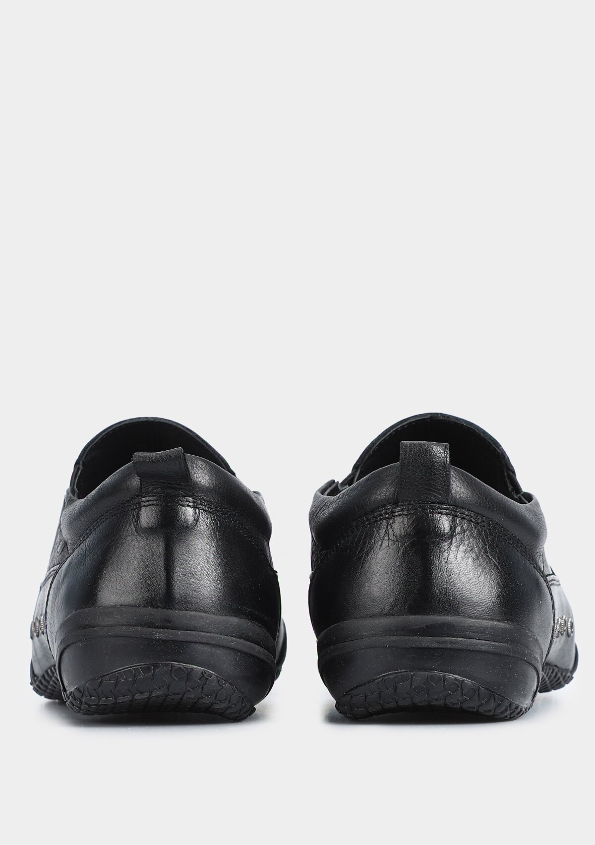 Siyah Deri Erkek Slip-On