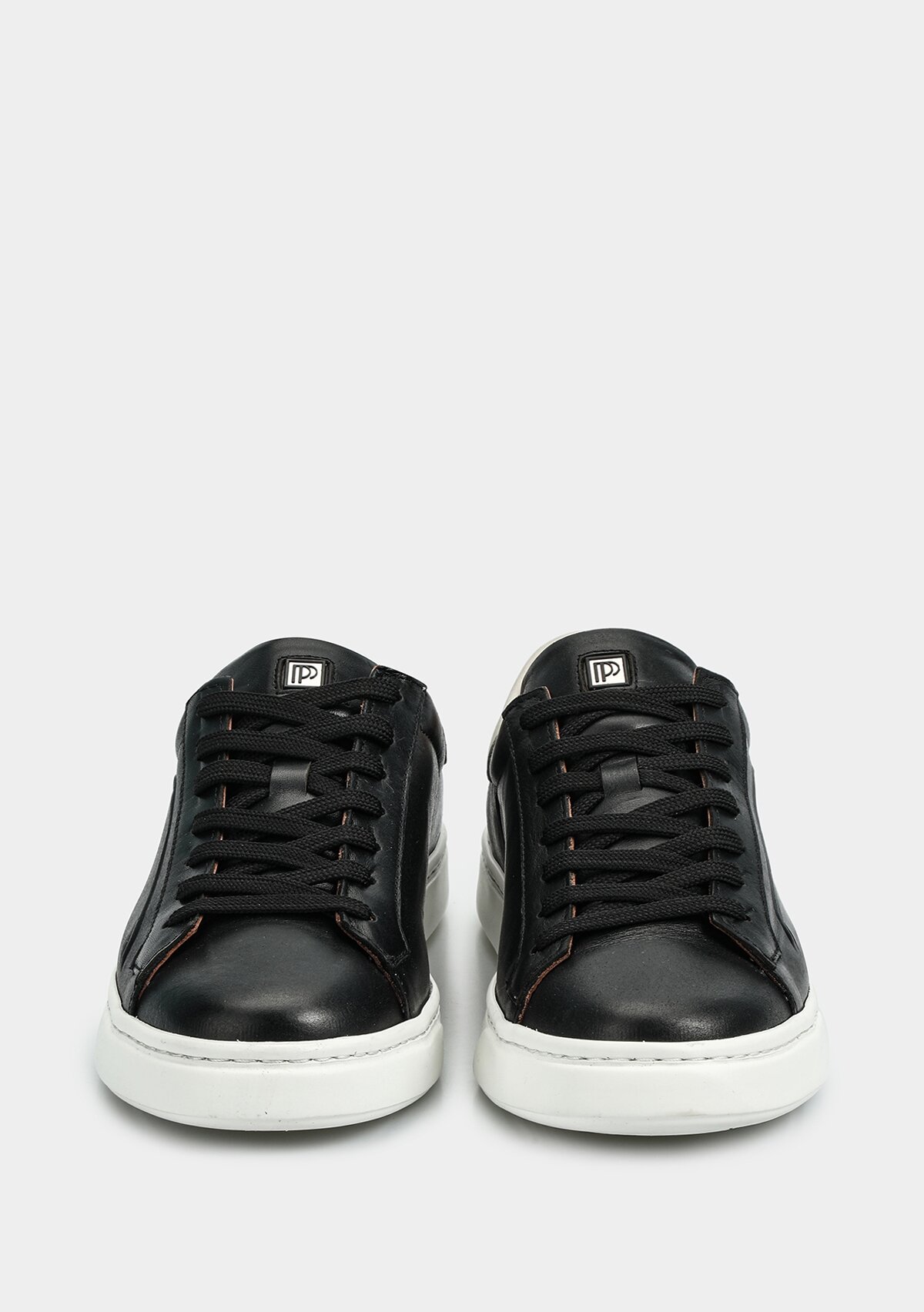 Siyah Deri Erkek Sneaker