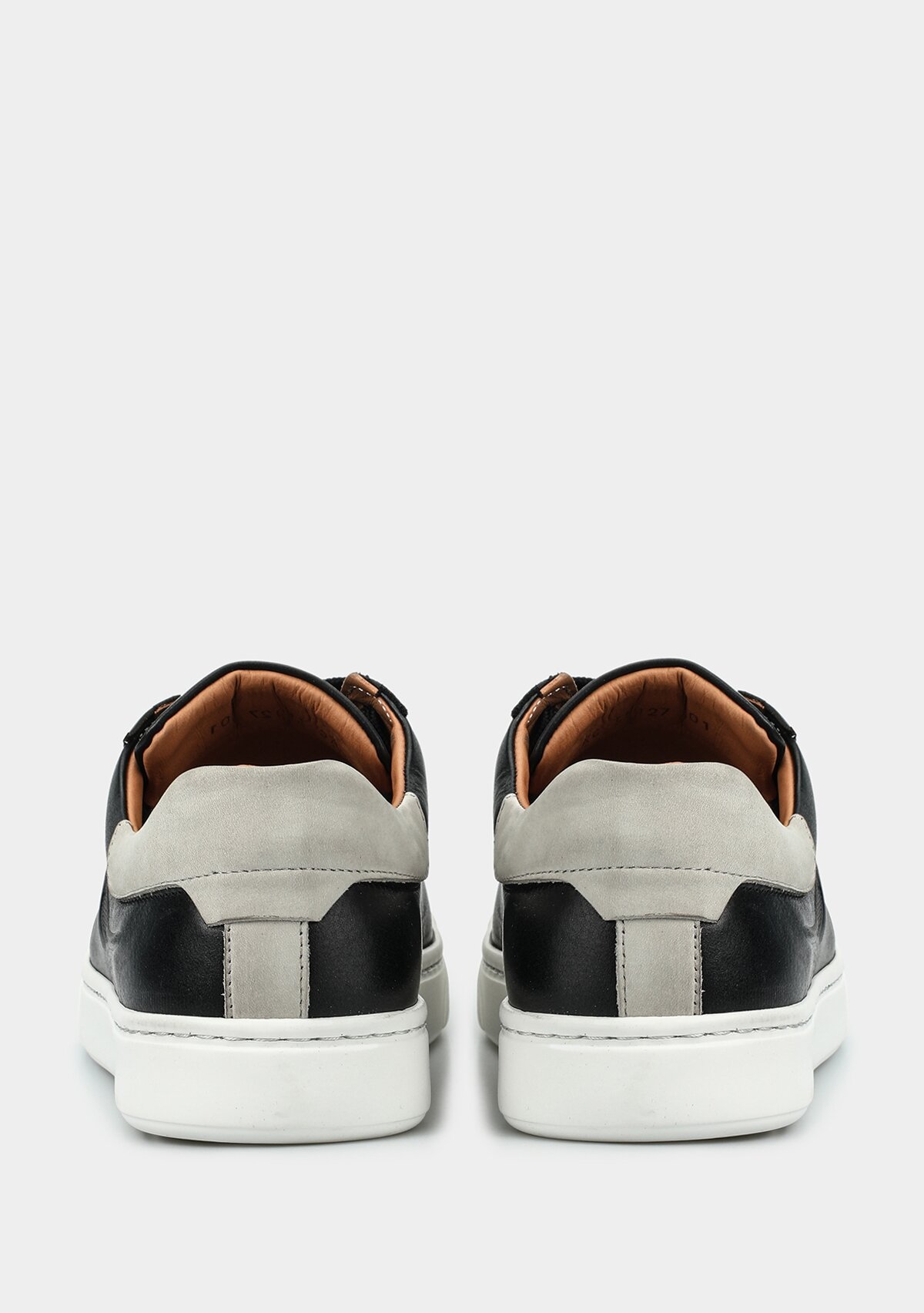 Siyah Deri Erkek Sneaker