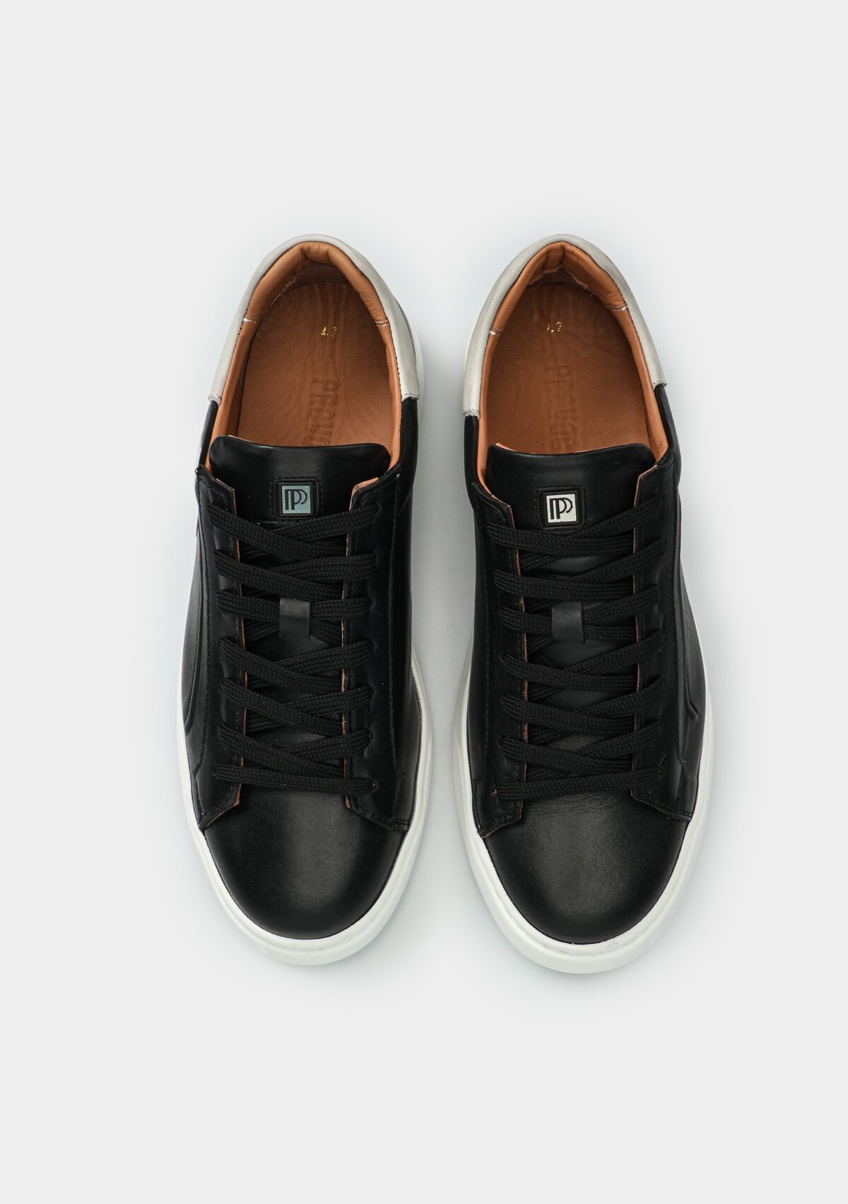 Siyah Deri Erkek Sneaker