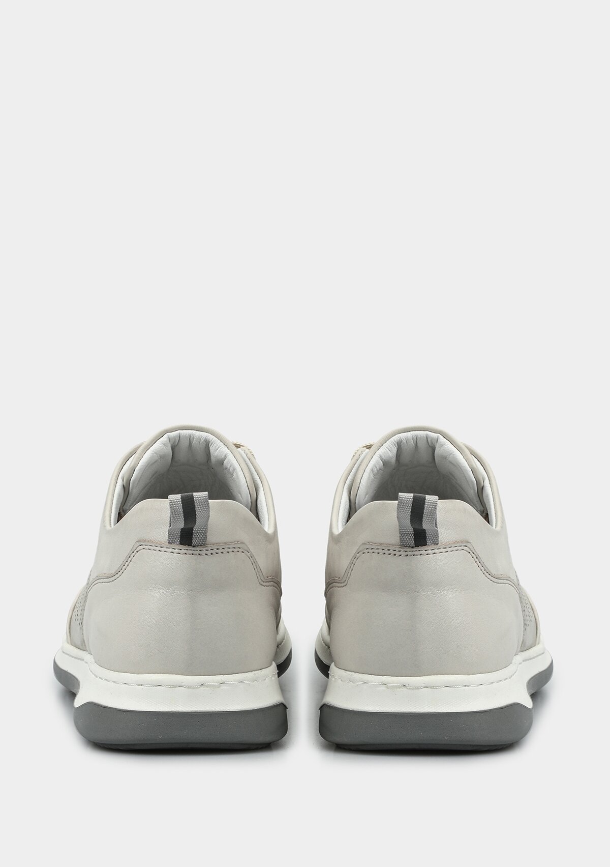 Bej Deri Erkek Sneaker