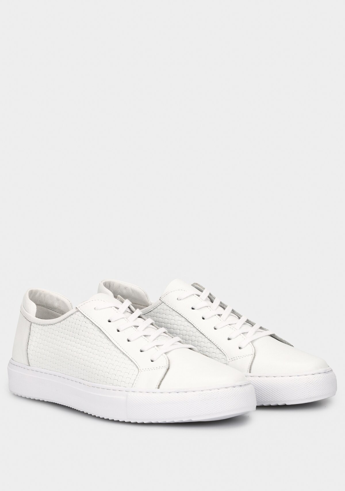 Beyaz Deri Erkek Ayakkabı