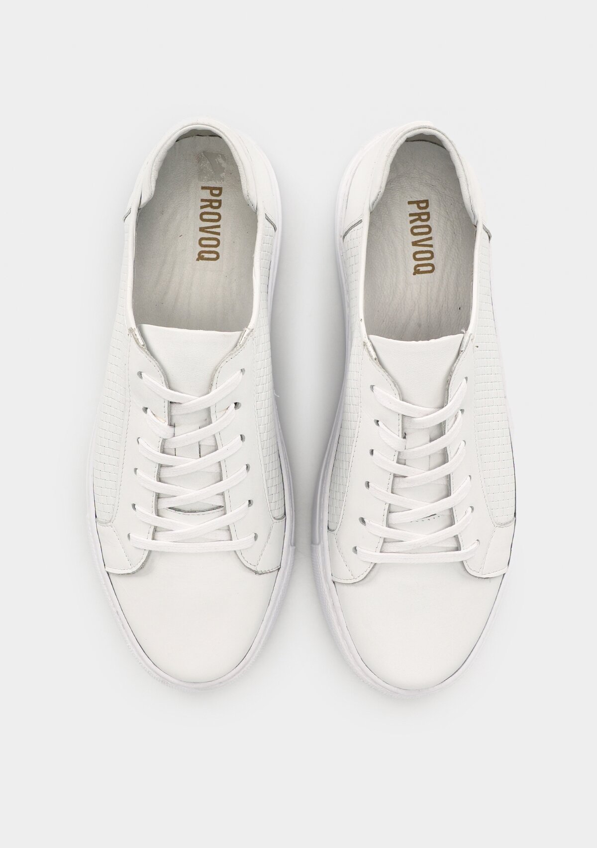 Beyaz Deri Erkek Ayakkabı