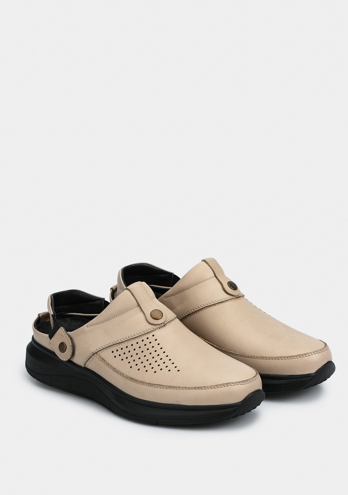 Vizon Deri Erkek Konfor Sandalet