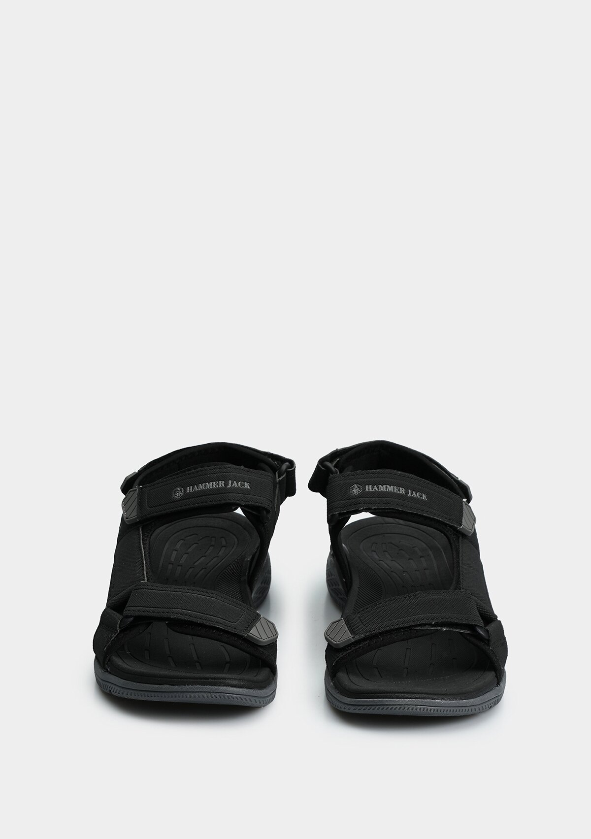 Siyah Erkek Düz Sandalet