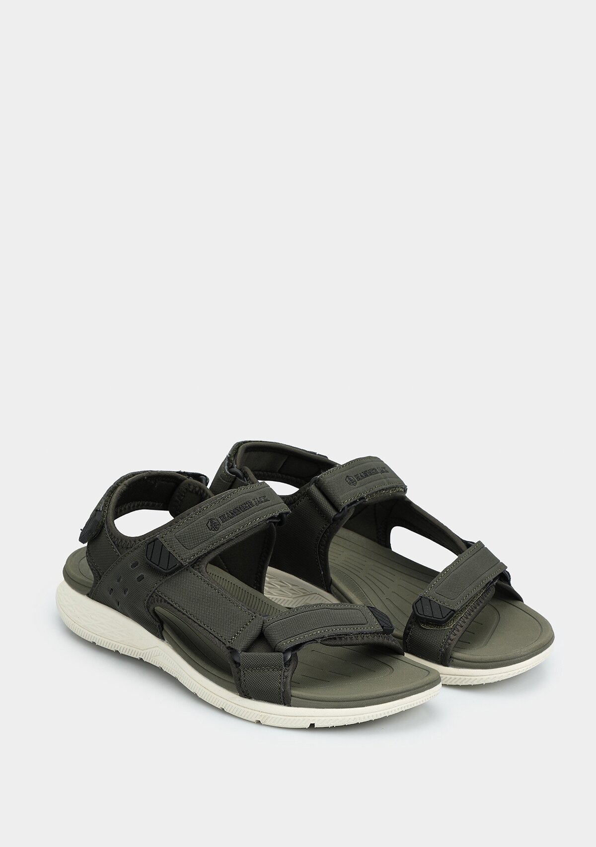 Haki Erkek Düz Sandalet