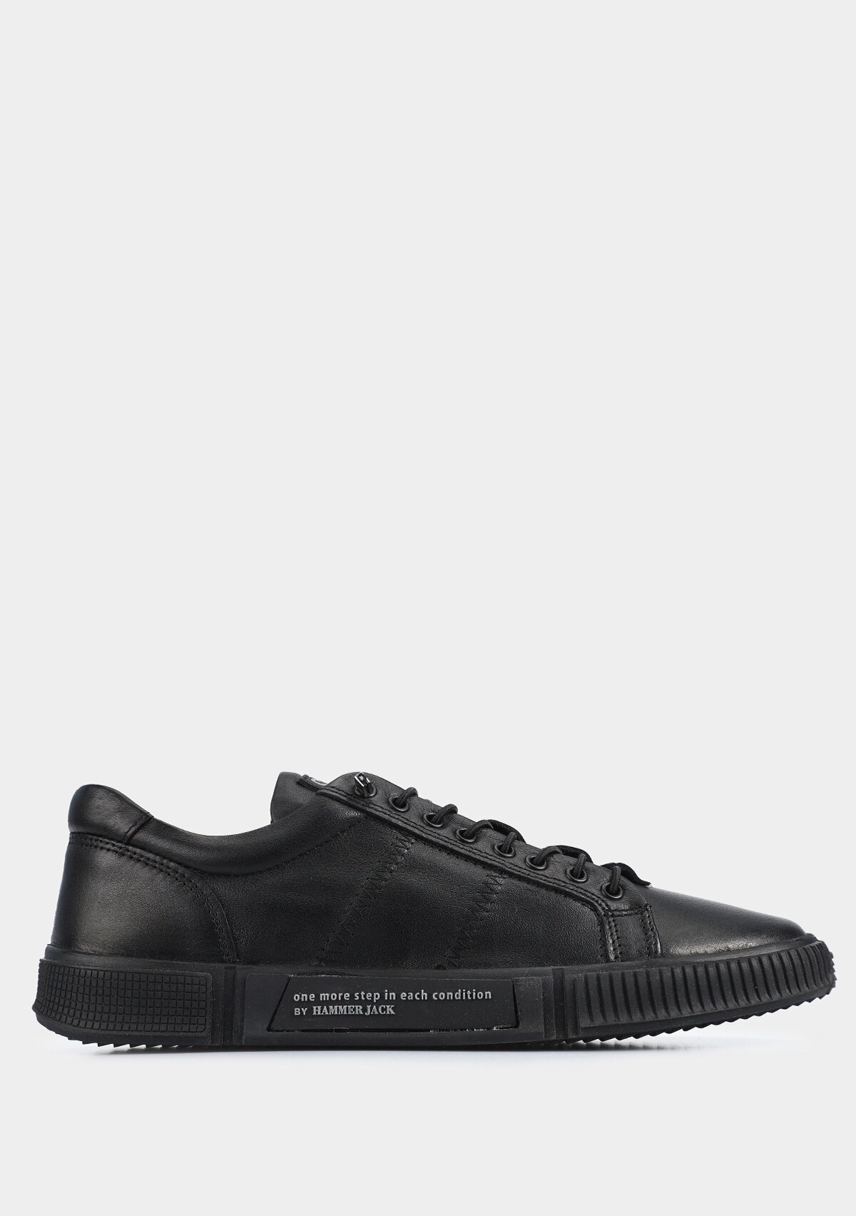 Basel Siyah Deri Erkek Sneaker
