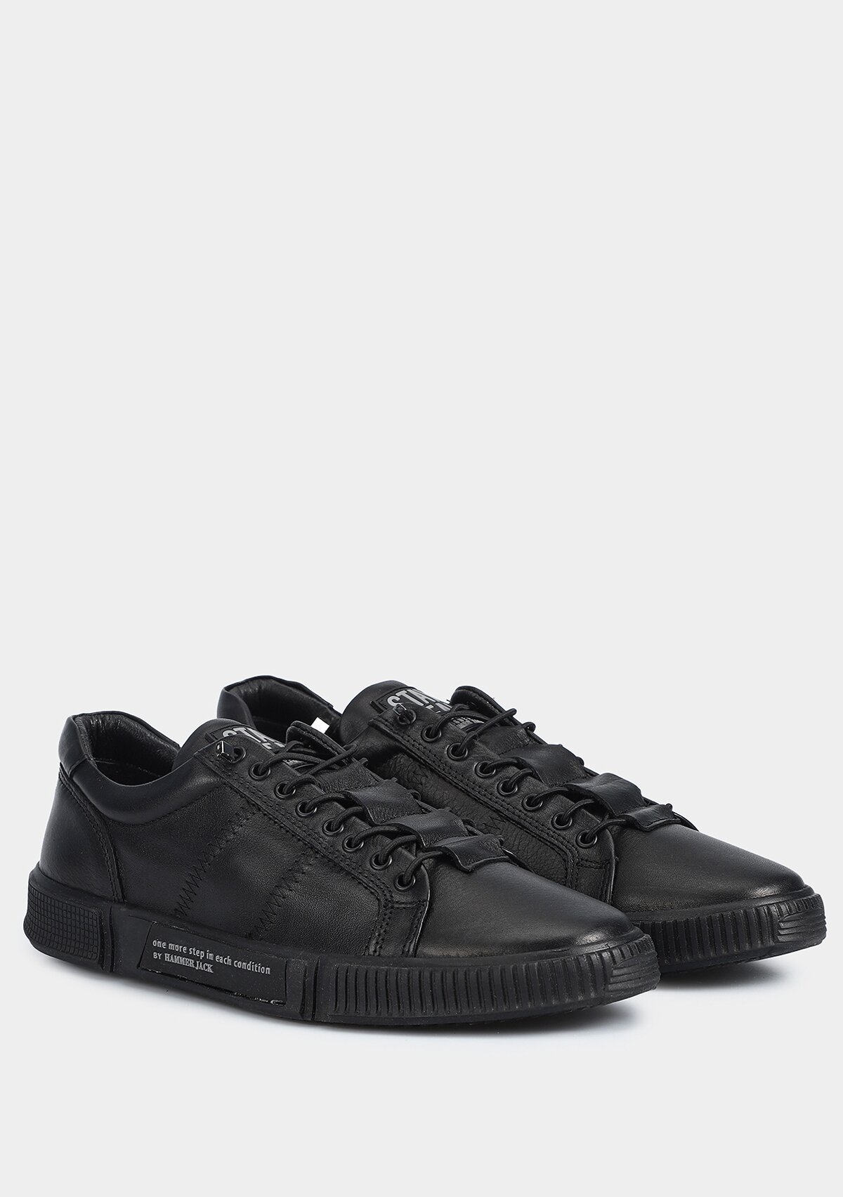 Basel Siyah Deri Erkek Sneaker