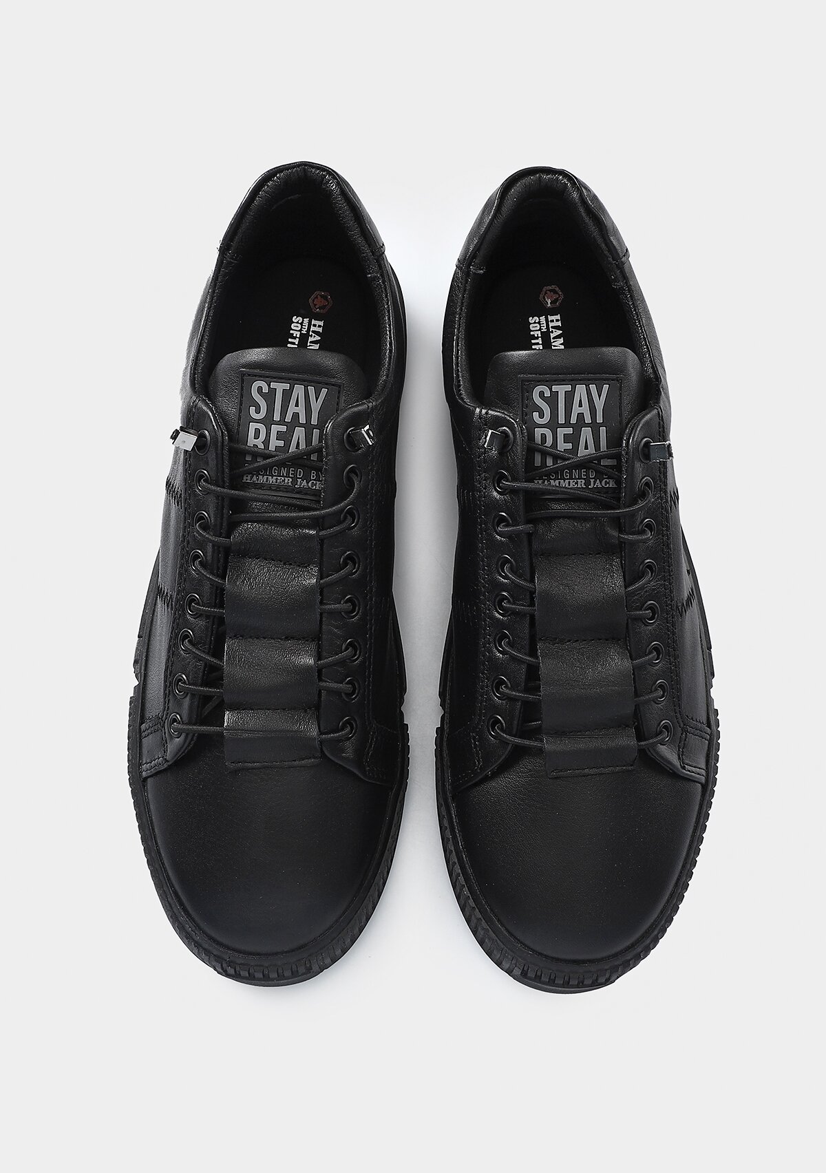 Basel Siyah Deri Erkek Sneaker
