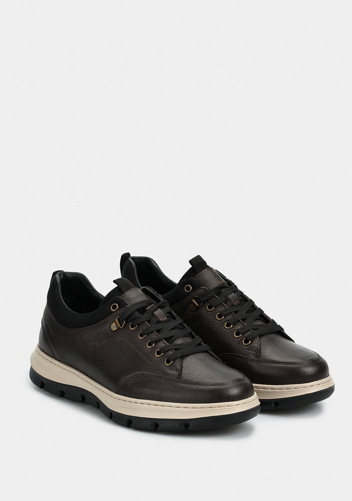 Kahve Deri Erkek Sneaker