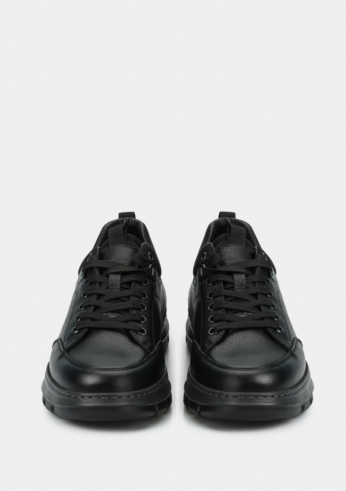 Siyah Deri Erkek Sneaker