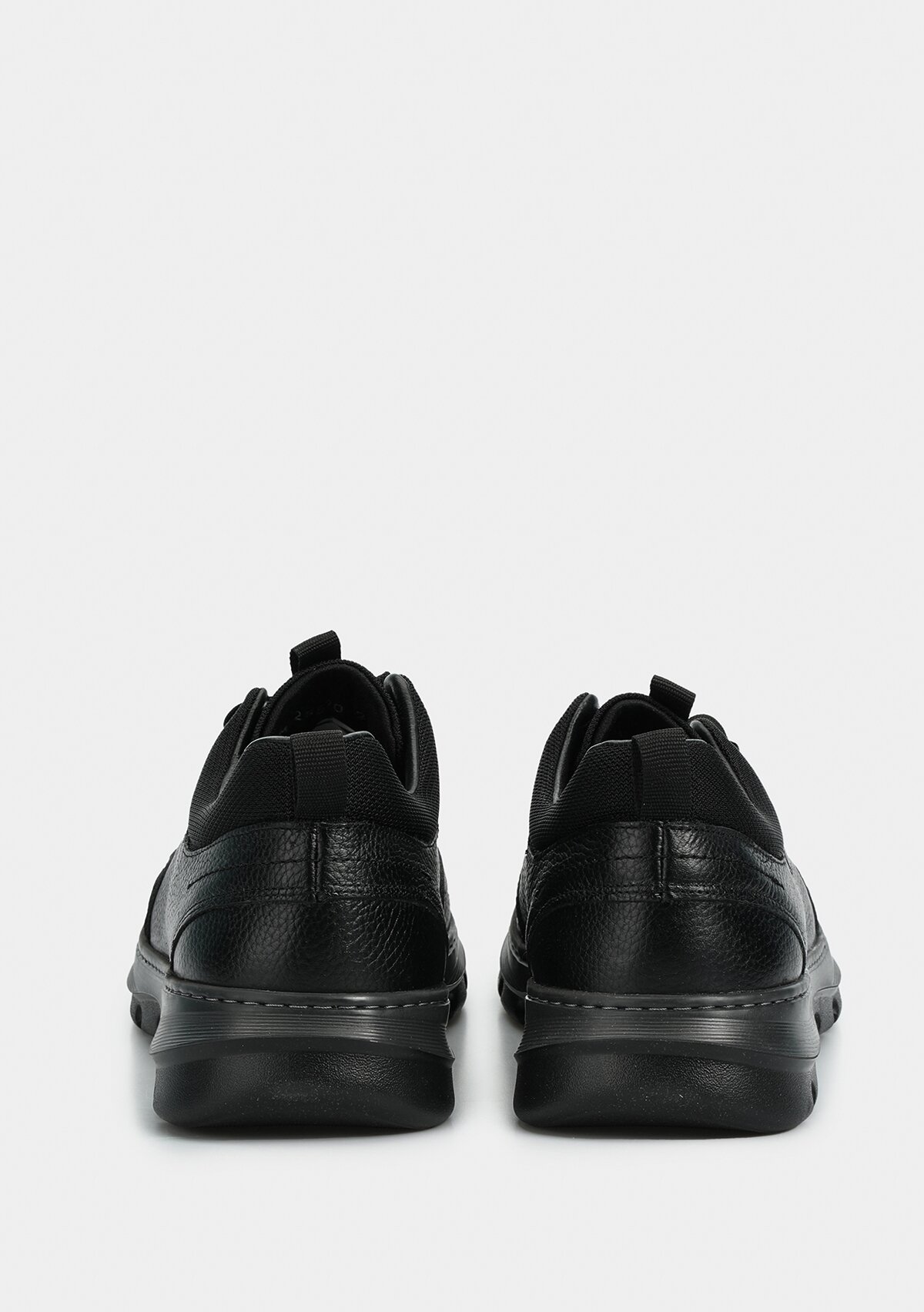 Siyah Deri Erkek Sneaker