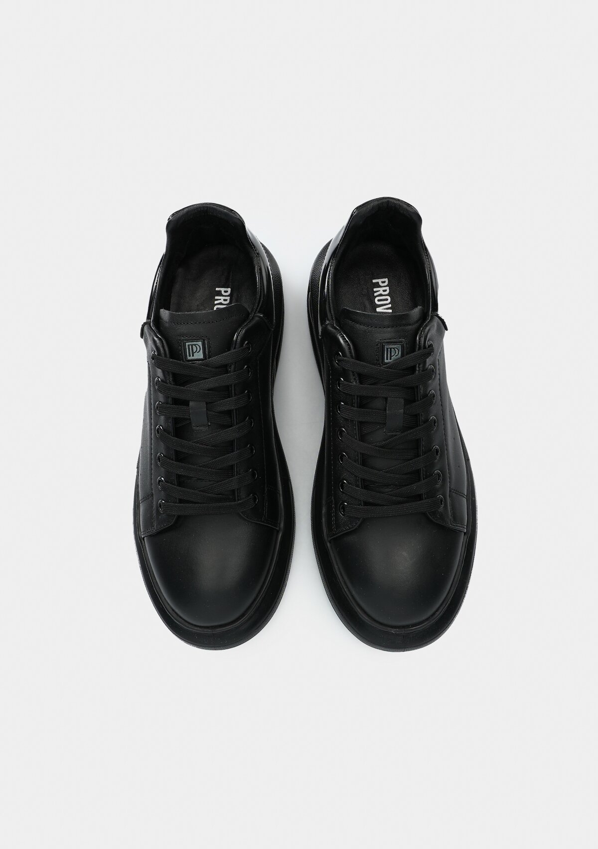 Siyah Deri Erkek Sneaker