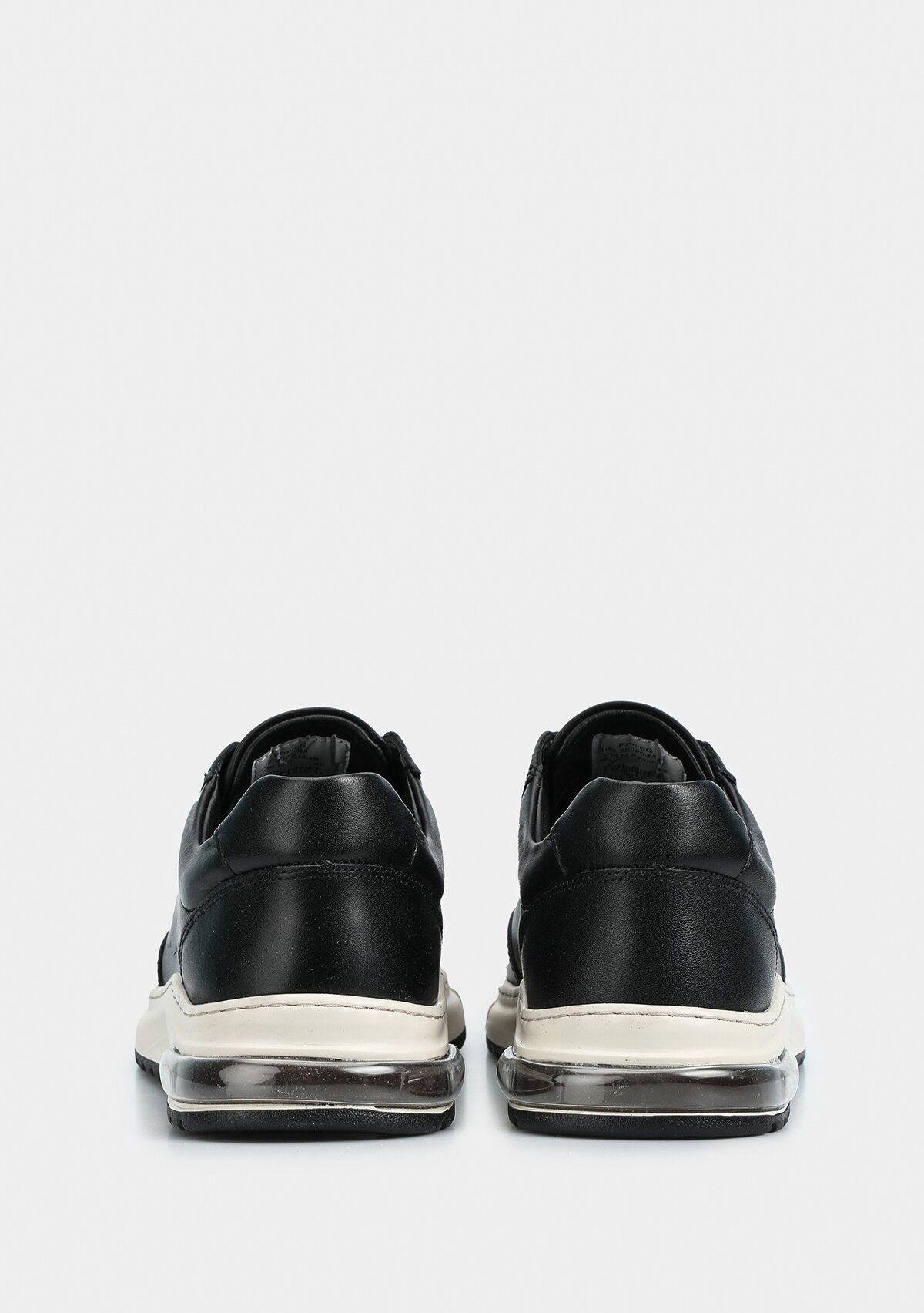 Siyah Deri Erkek Sneaker