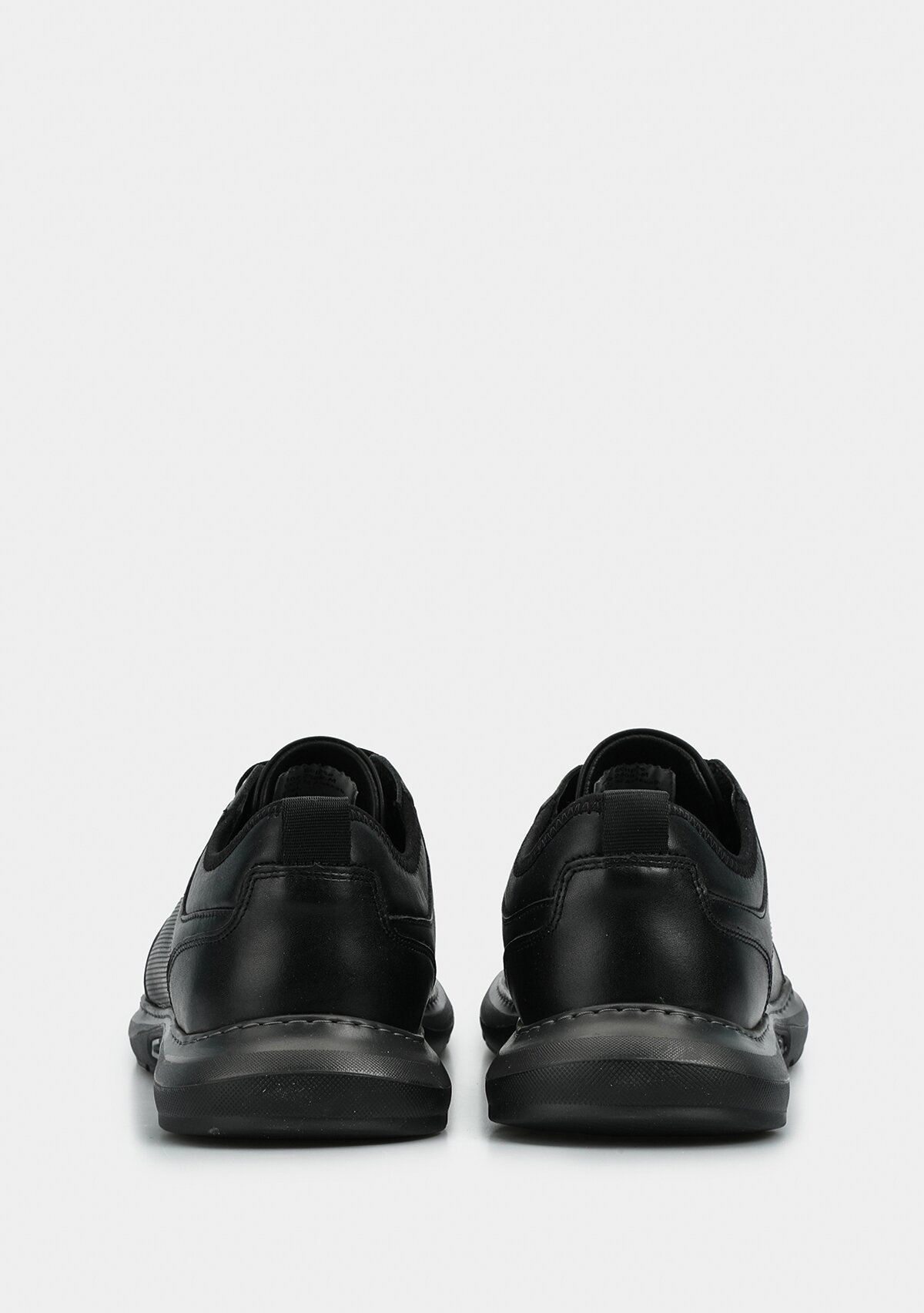 Siyah Deri Erkek Sneaker