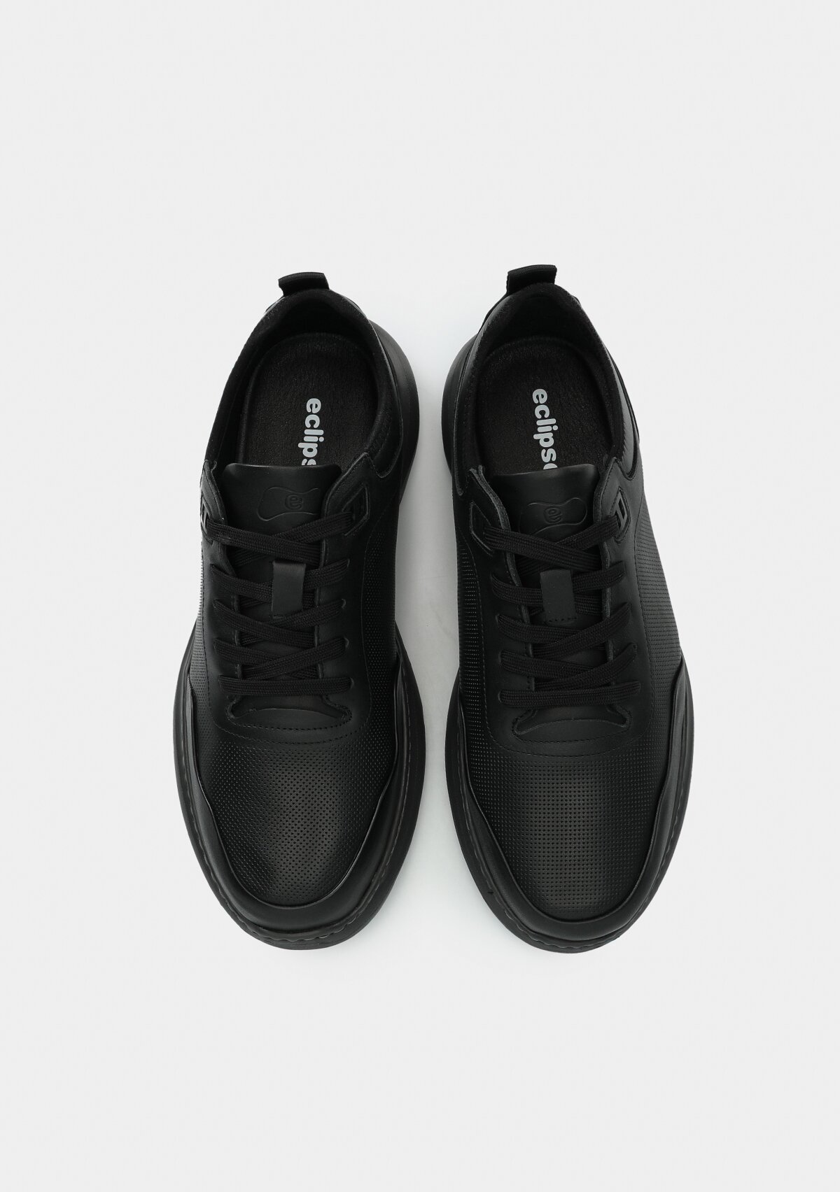 Siyah Deri Erkek Sneaker