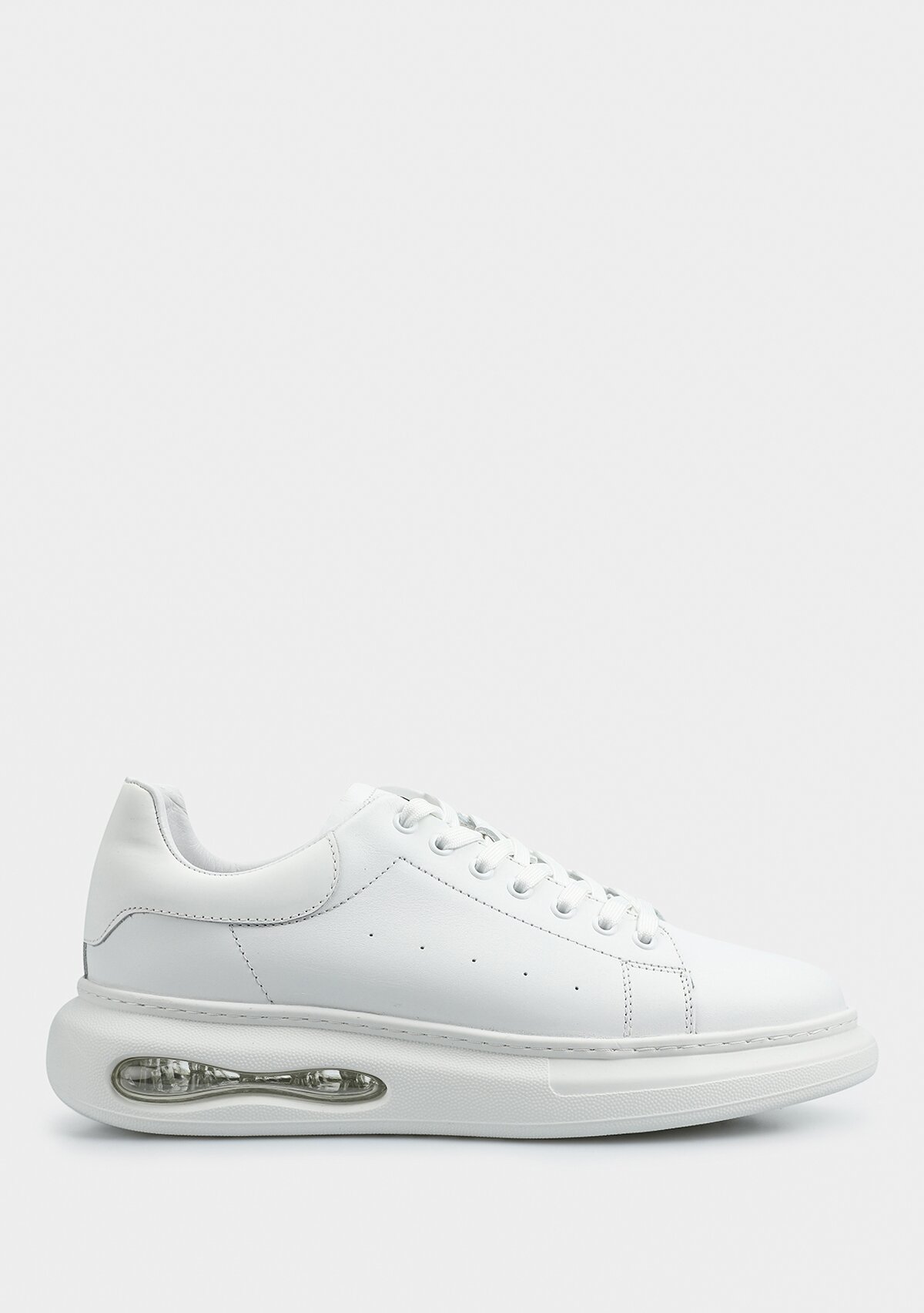 Beyaz Deri Erkek Sneaker