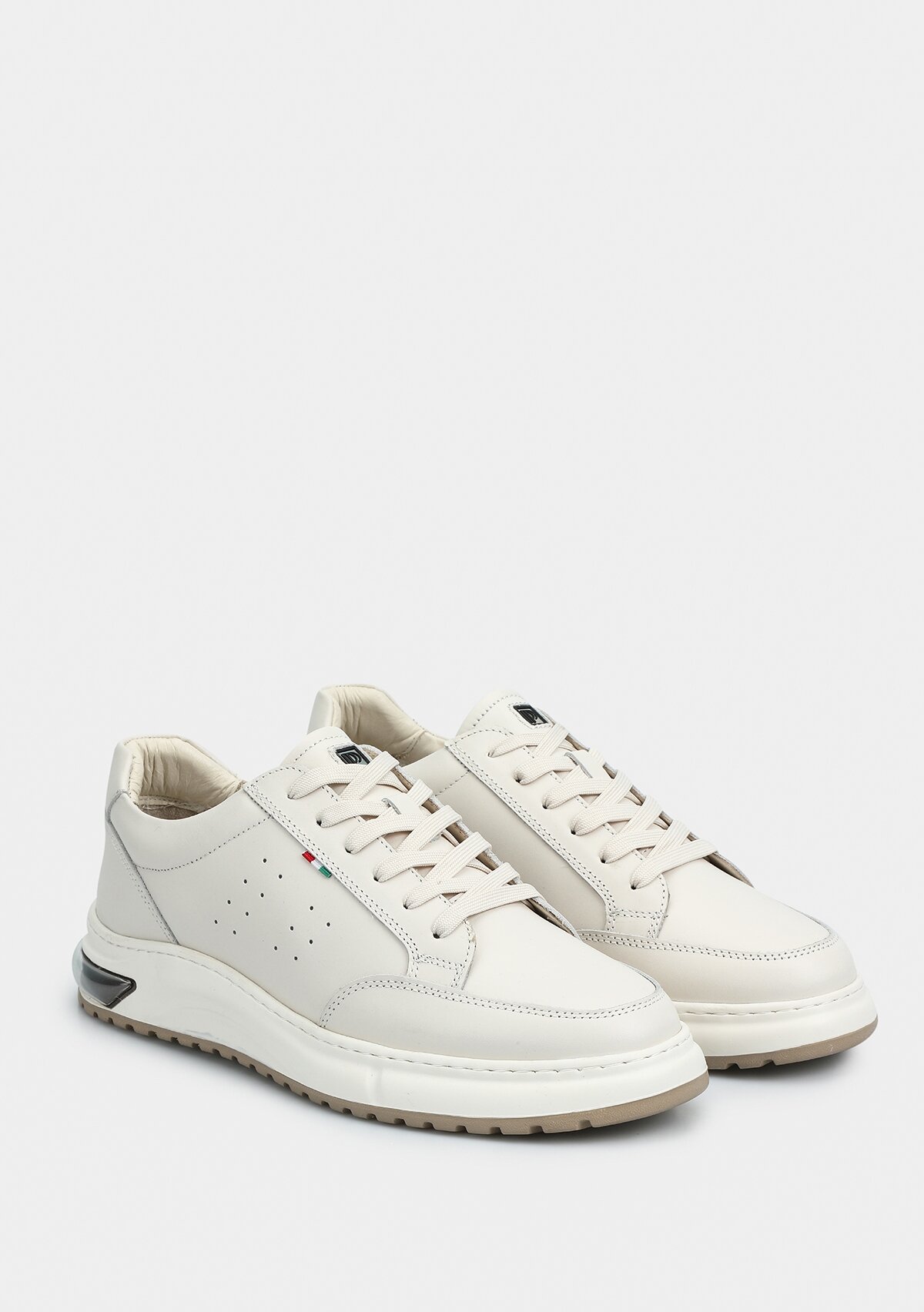 Beyaz Deri Erkek Sneaker