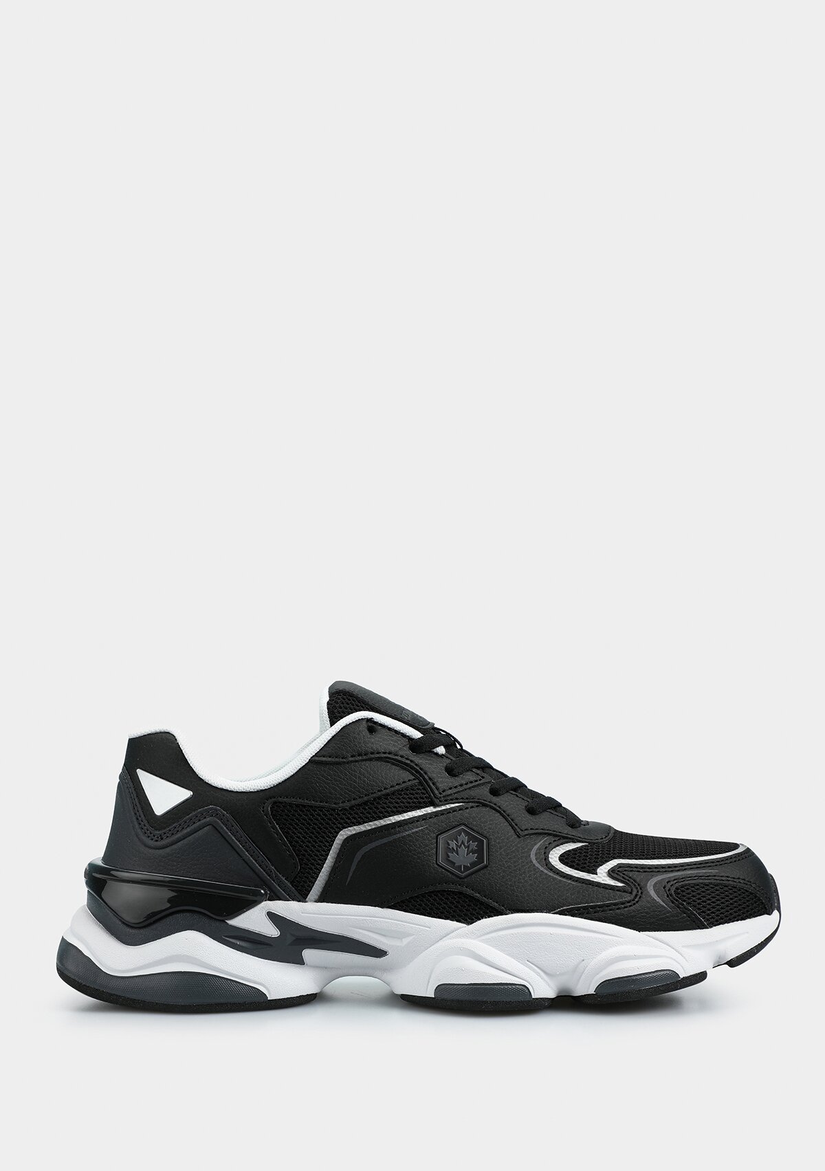 Madax Siyah Deri Erkek Sneaker