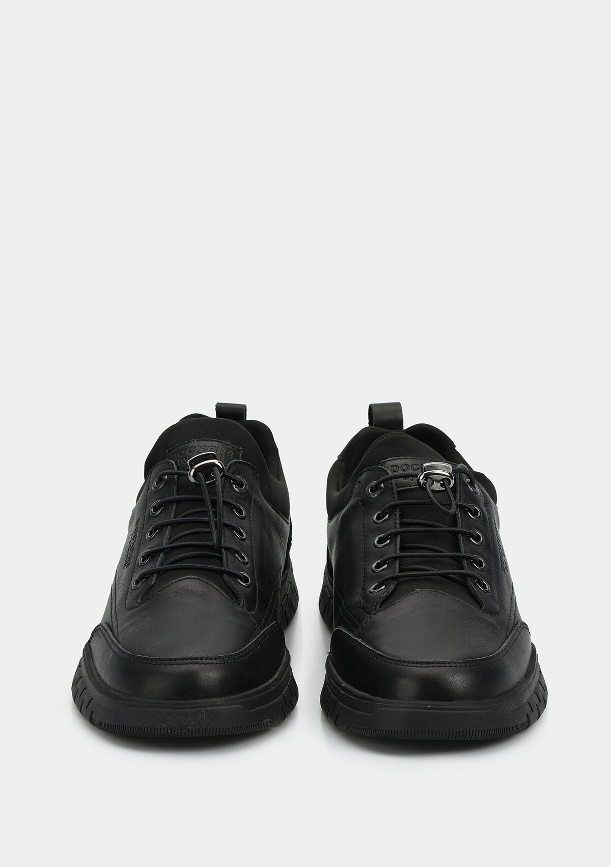 Siyah Deri Erkek Sneaker