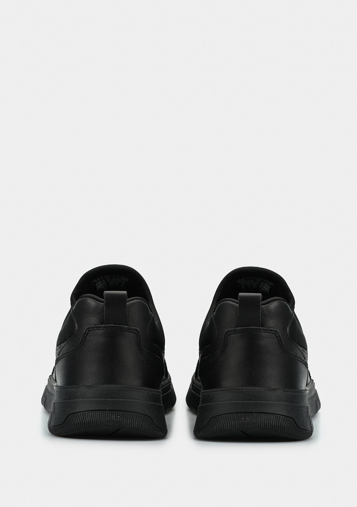 Siyah Deri Erkek Sneaker