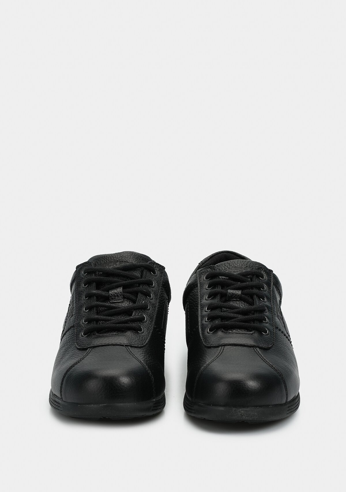 Siyah Deri Erkek Sneaker