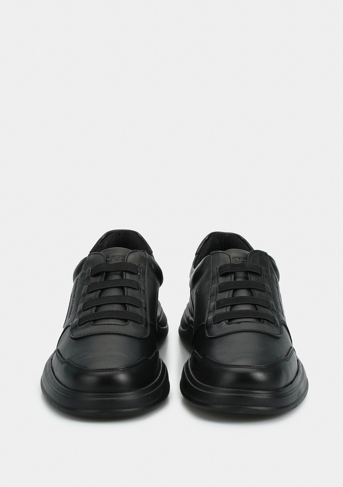 Siyah Deri Erkek Sneaker