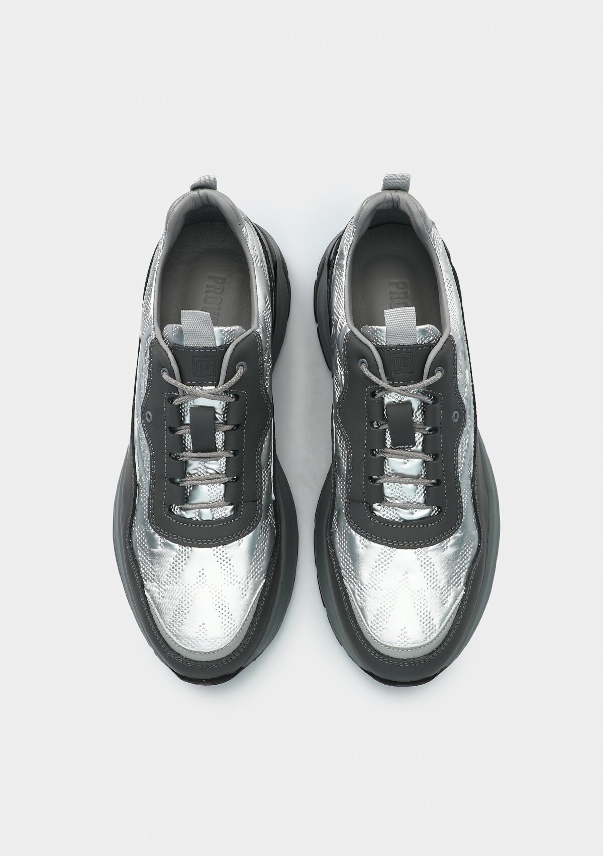 Gri Deri Erkek Sneaker