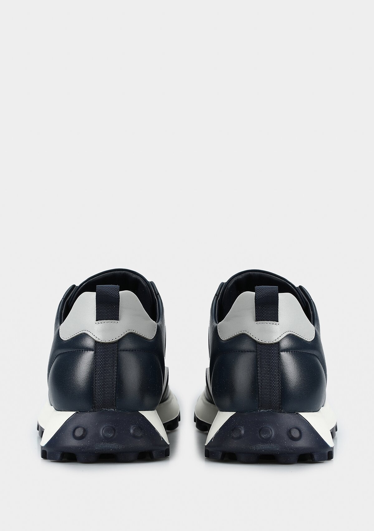 Lacivert Deri Erkek Sneaker