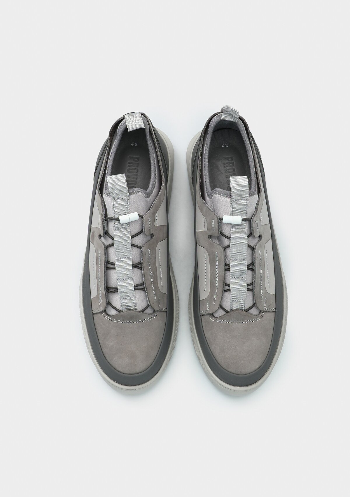 Gri Deri Erkek Sneaker