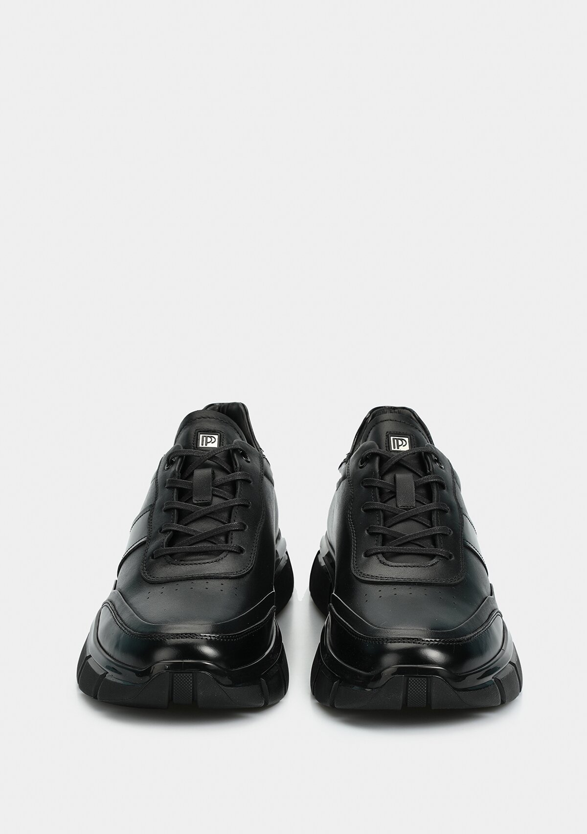 Siyah Deri Erkek Sneaker