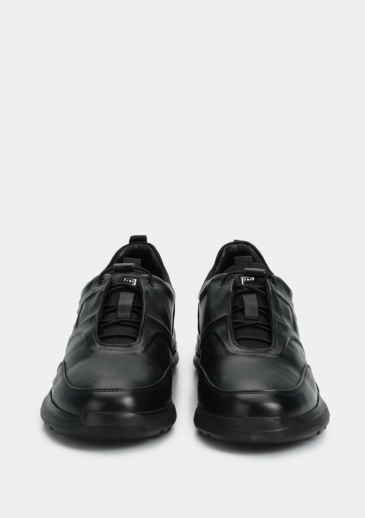 Siyah Deri Erkek Sneaker