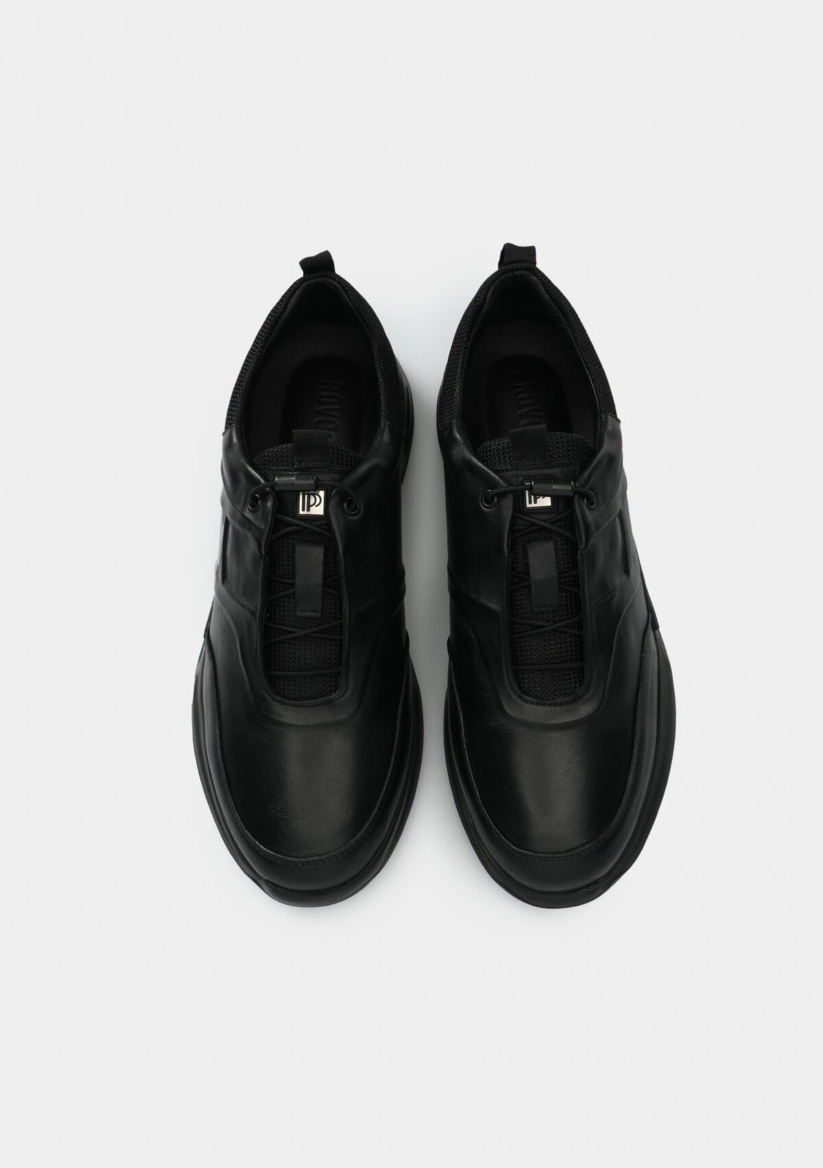 Siyah Deri Erkek Sneaker