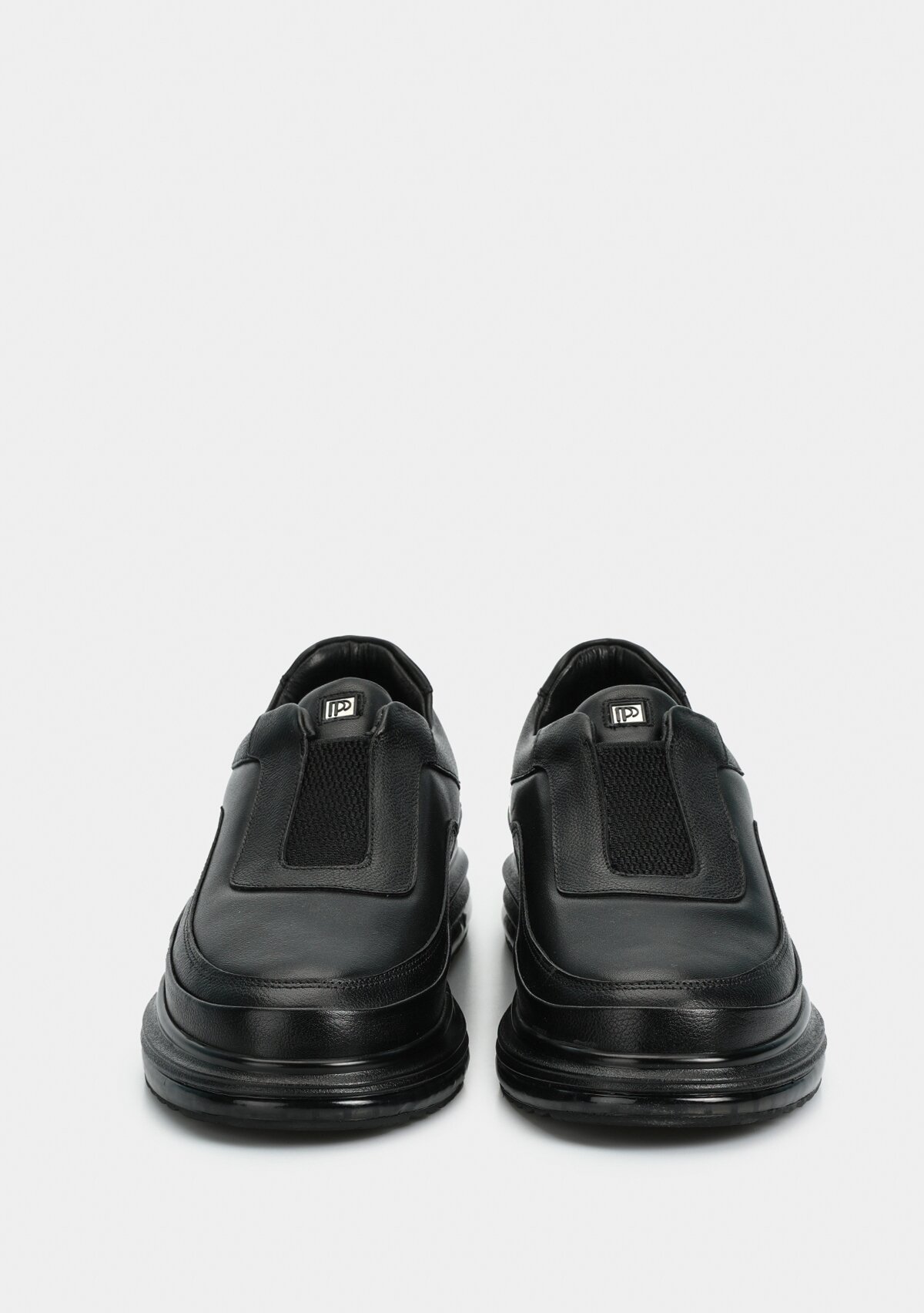 Siyah Deri Erkek Sneaker