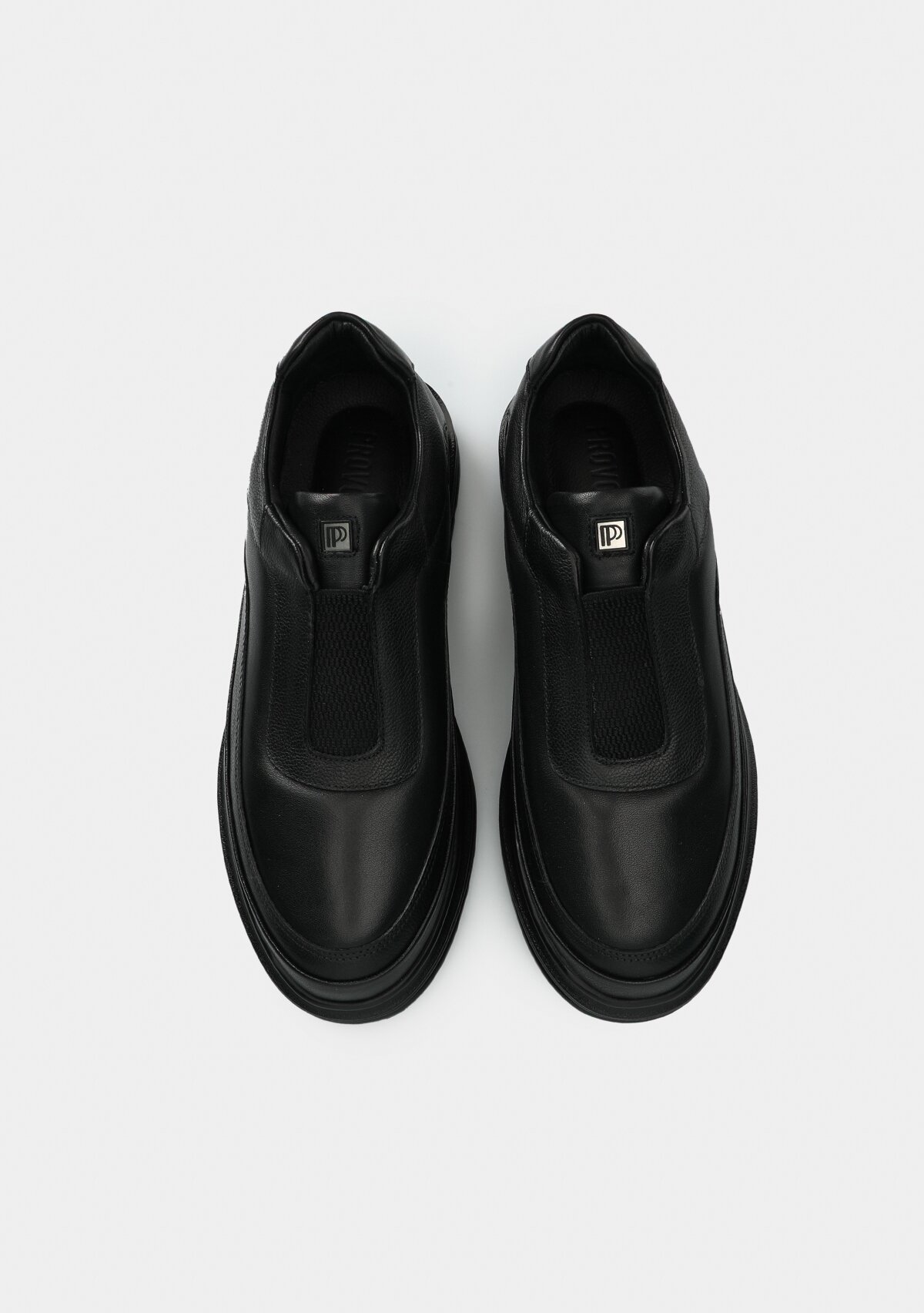 Siyah Deri Erkek Sneaker
