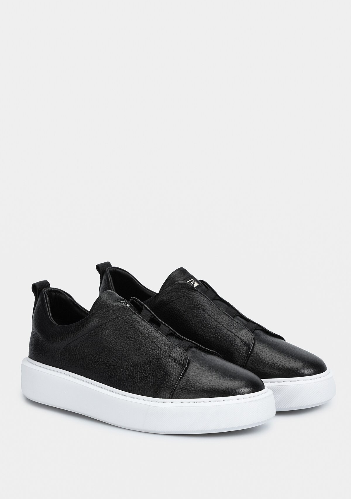 Siyah Deri Erkek Sneaker