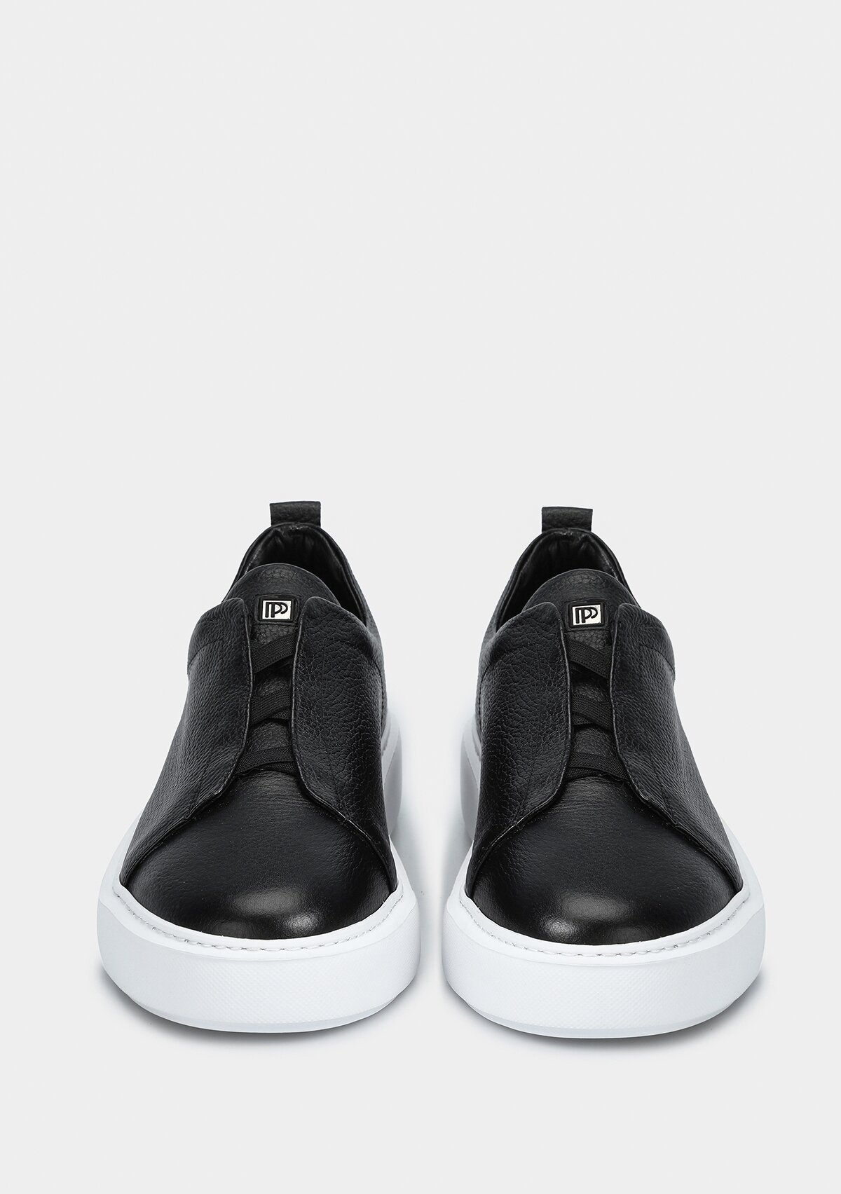 Siyah Deri Erkek Sneaker