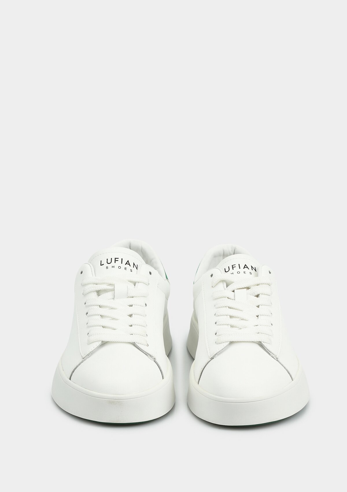 ANTON Beyaz-Yesil Deri Erkek Sneaker