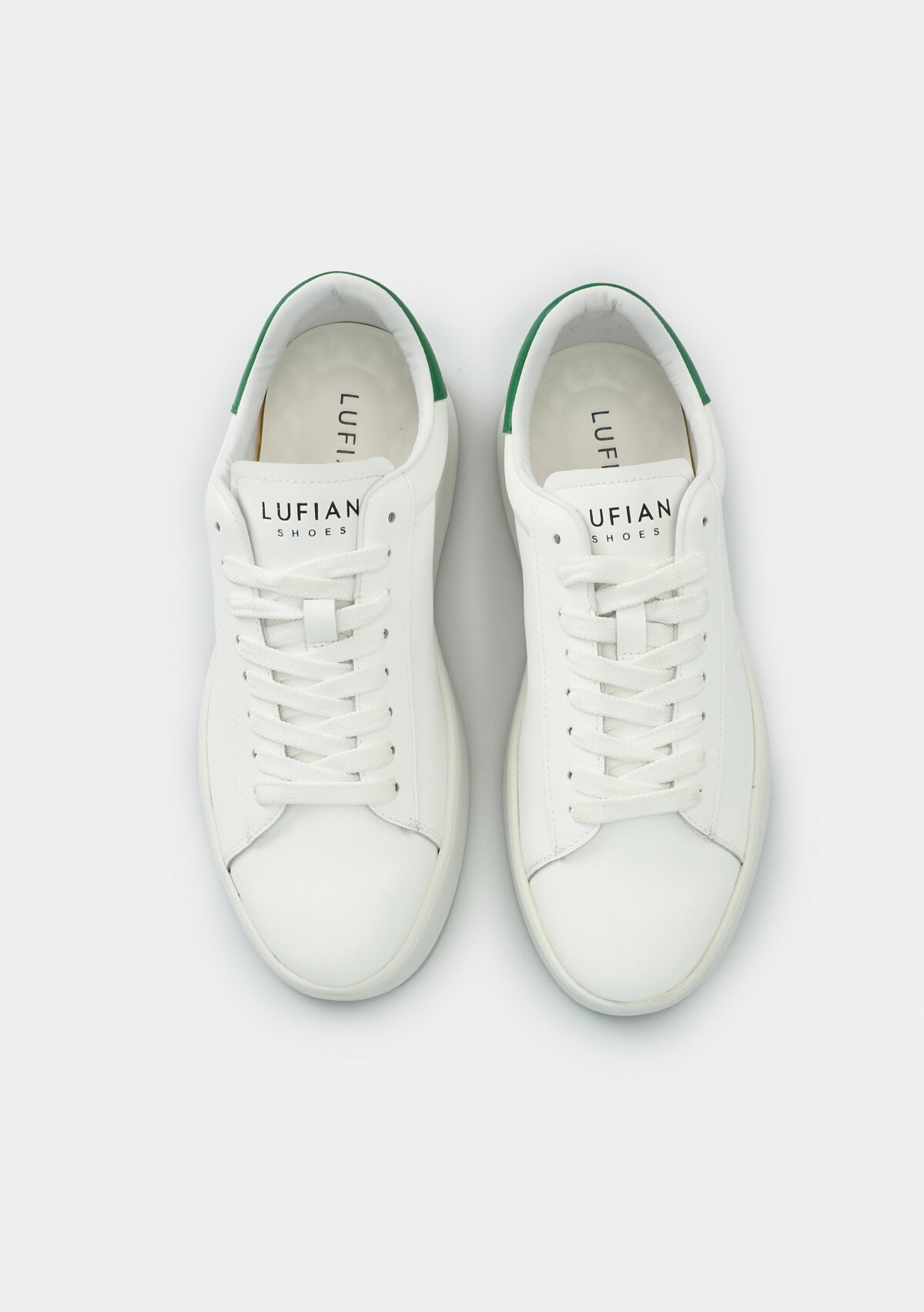 ANTON Beyaz-Yesil Deri Erkek Sneaker