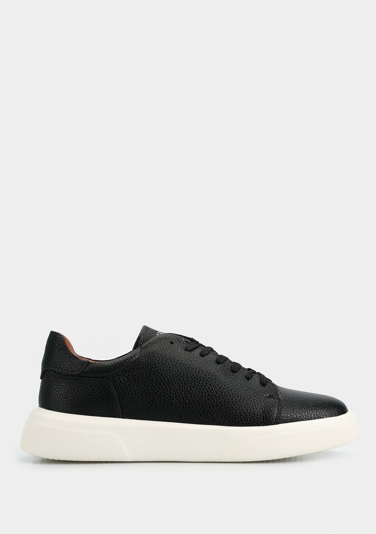 Tommy Siyah Deri Erkek Sneaker