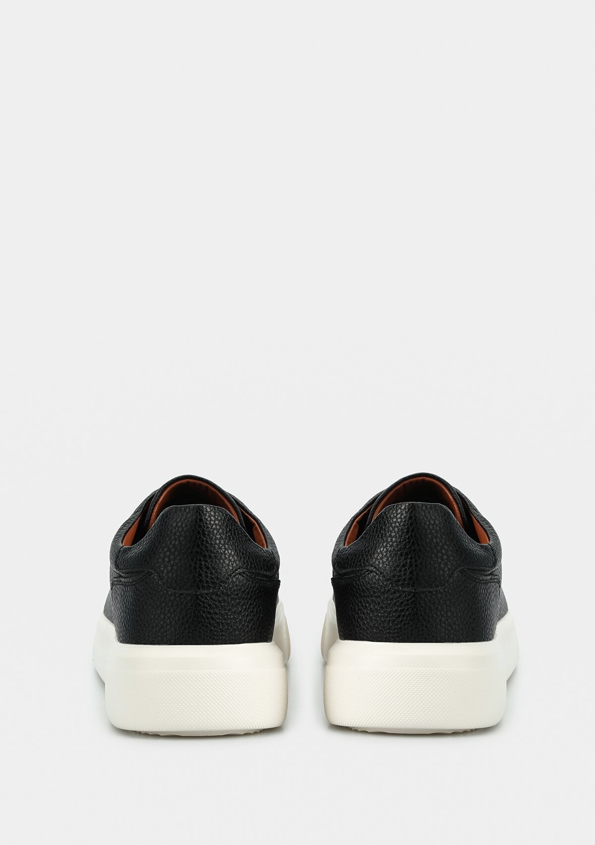 Tommy Siyah Deri Erkek Sneaker