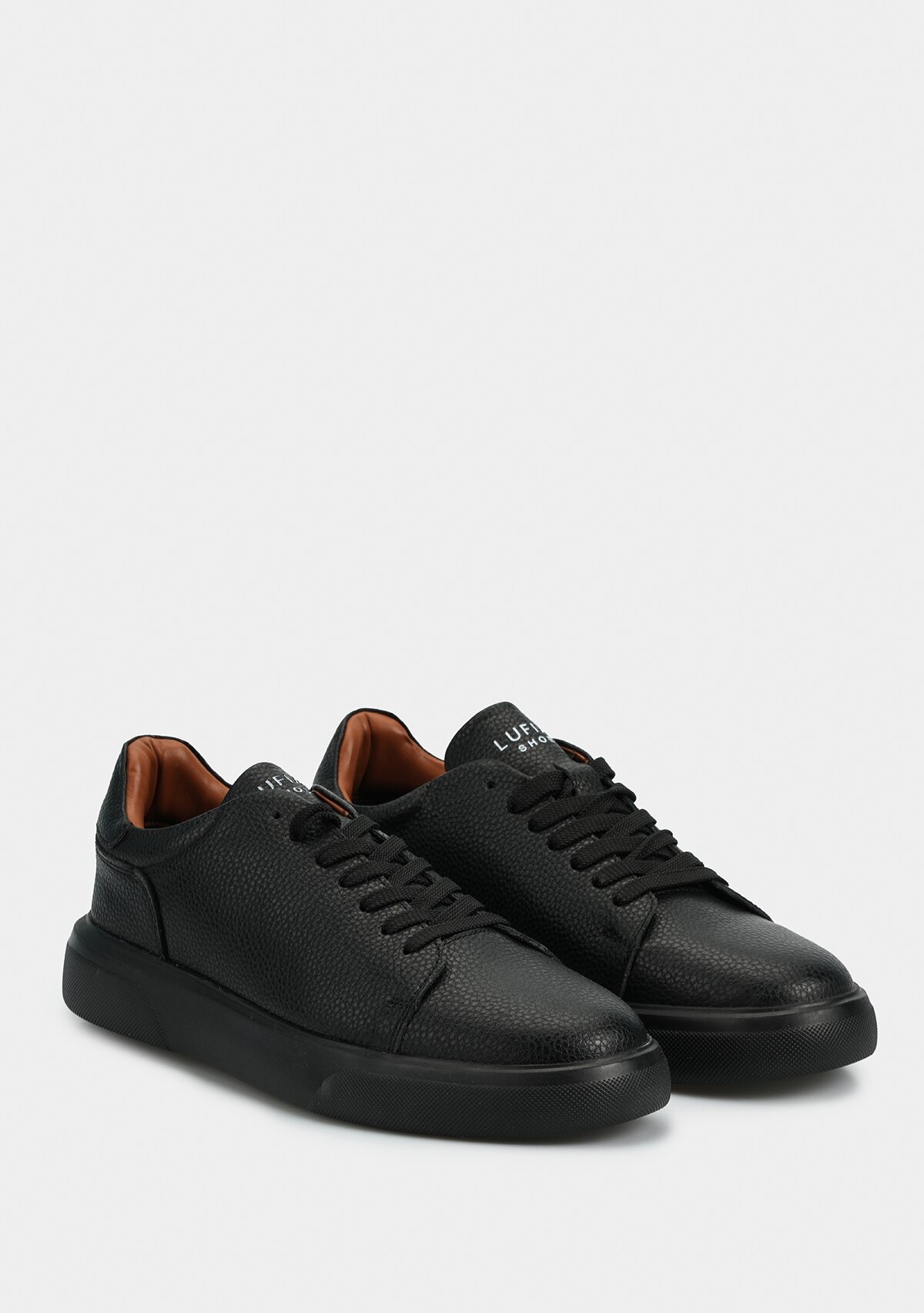 Tommy Siyah Deri Erkek Sneaker