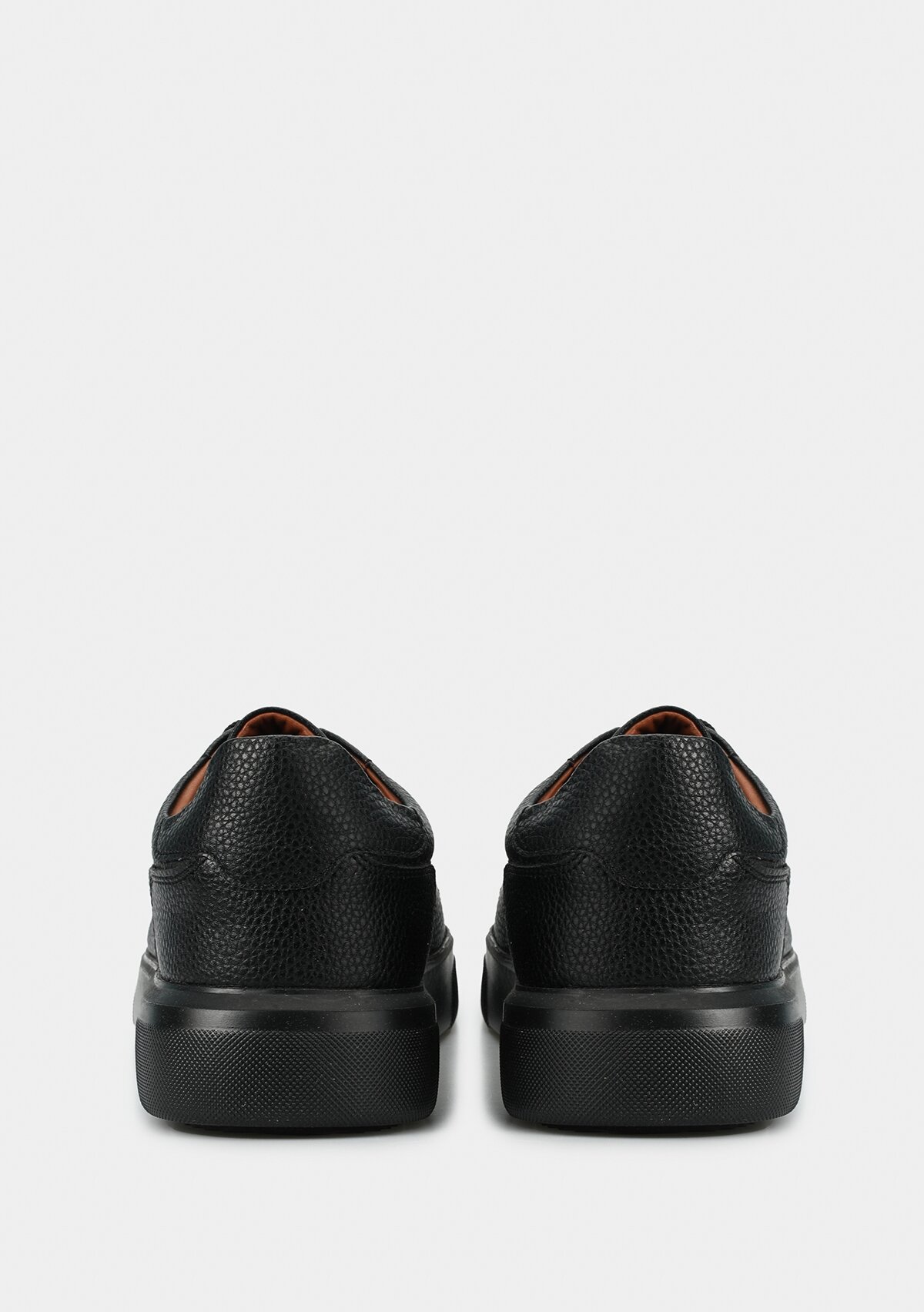 Tommy Siyah Deri Erkek Sneaker