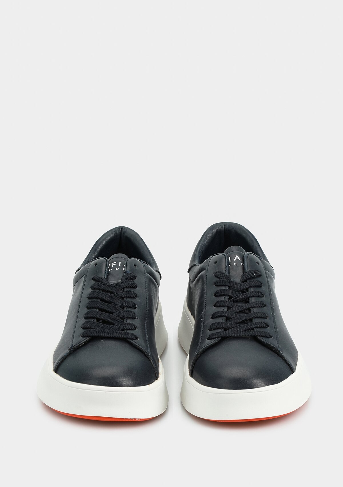 ANTON Lacivert Deri Erkek Sneaker