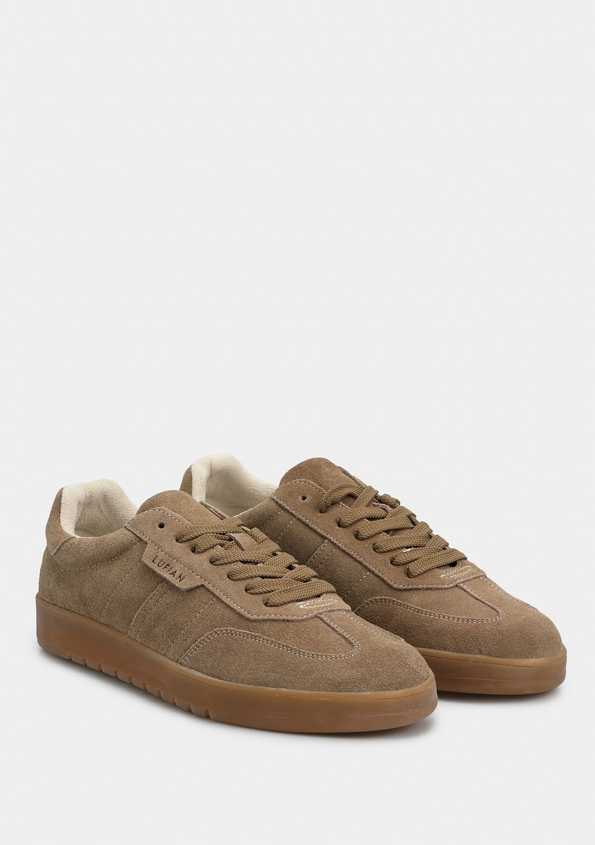 PELE Bej Deri Erkek Sneaker