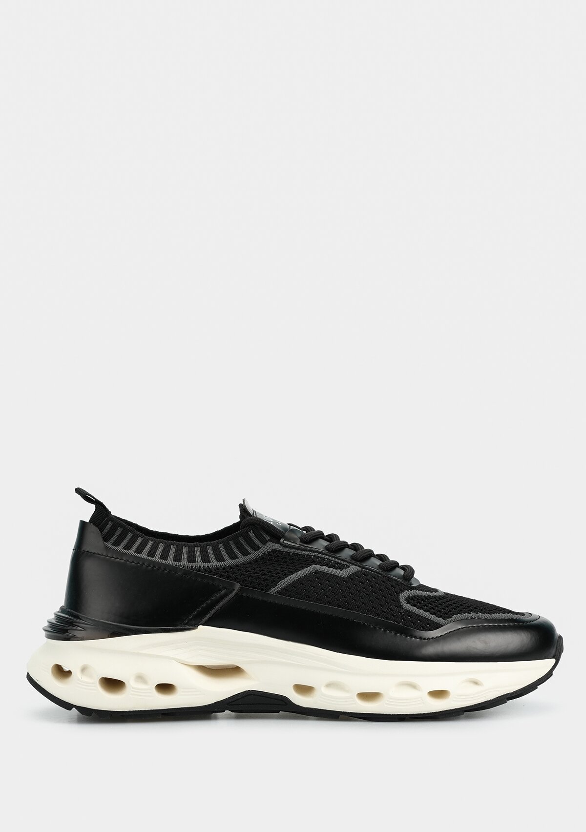 TIMOTHI Siyah Deri Erkek Sneaker