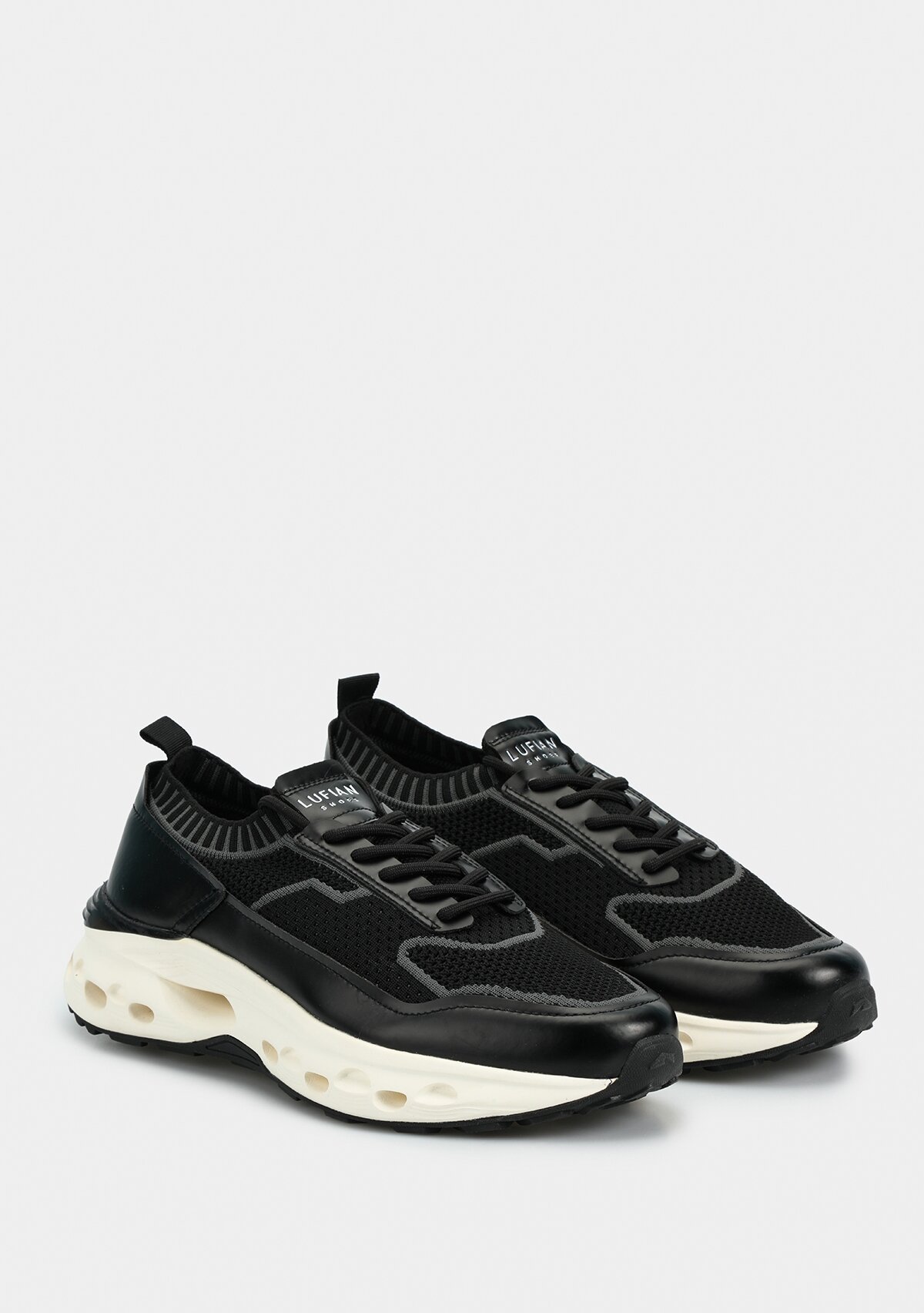 TIMOTHI Siyah Deri Erkek Sneaker