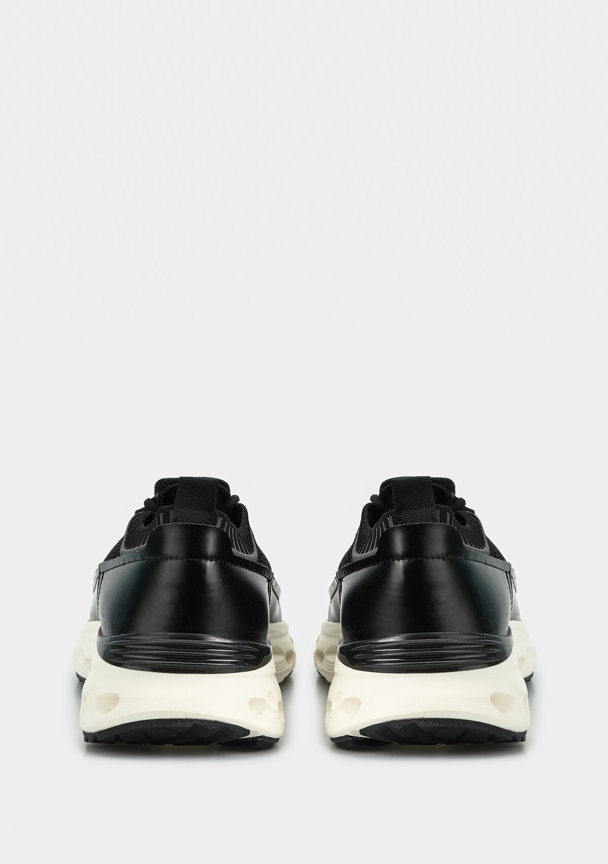 TIMOTHI Siyah Deri Erkek Sneaker
